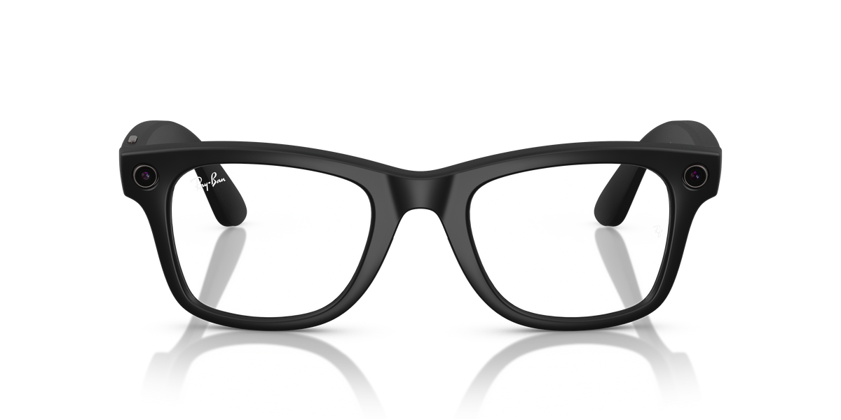 Ray-Ban Wayfarer smart glasses, front view