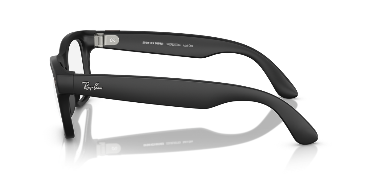 Ray-Ban Wayfarer smart glasses, side view