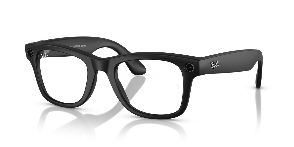 Ray-Ban Wayfarer smart glasses, front view