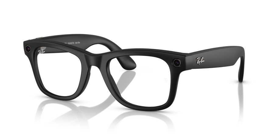Ray-Ban Wayfarer smart glasses, front view
