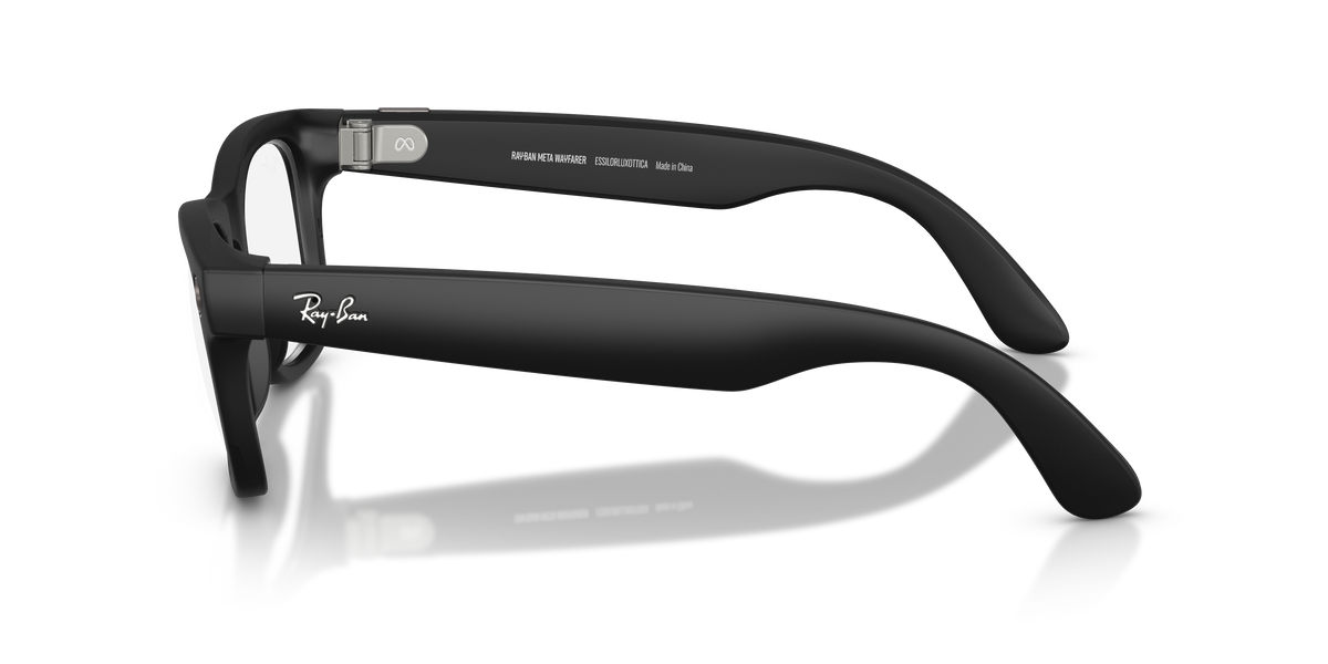Ray-Ban Wayfarer smart glasses, side view