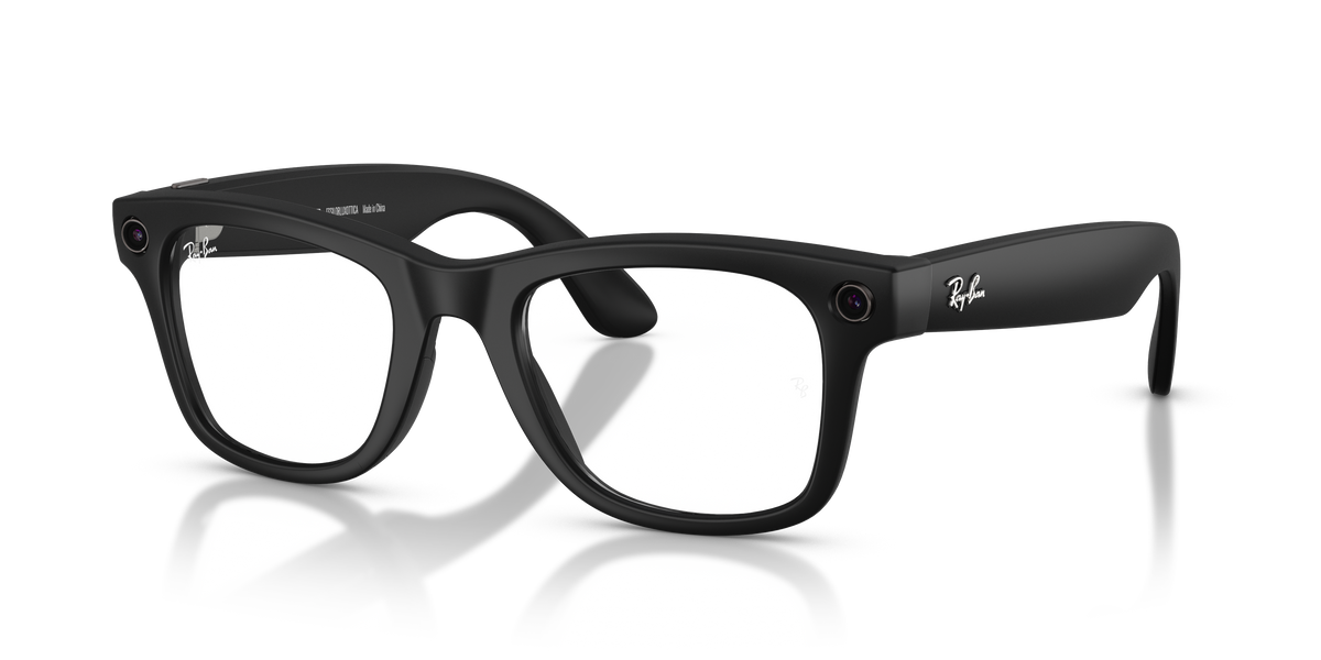 Ray-Ban Wayfarer smart glasses, front view
